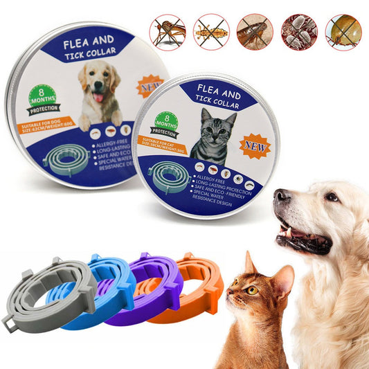 Adjustable Silicone Pet Collar - Anti-Mosquito Repellent for Dogs & Cats